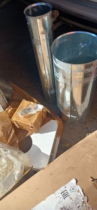 Дымоход в сборе для газового " парапетного "котла новый в упаковке