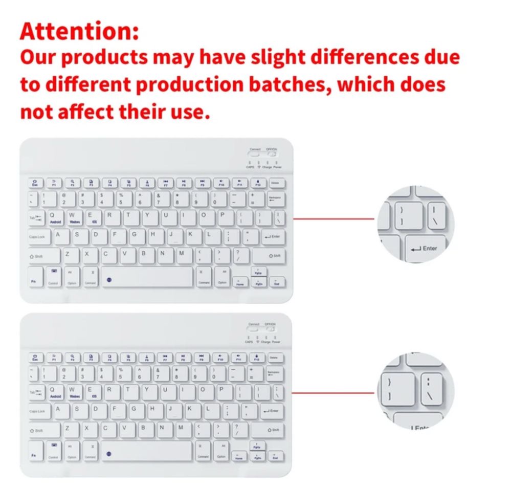 Capa para Tablet de 10 a 11 polegadas, com teclado (Nova)