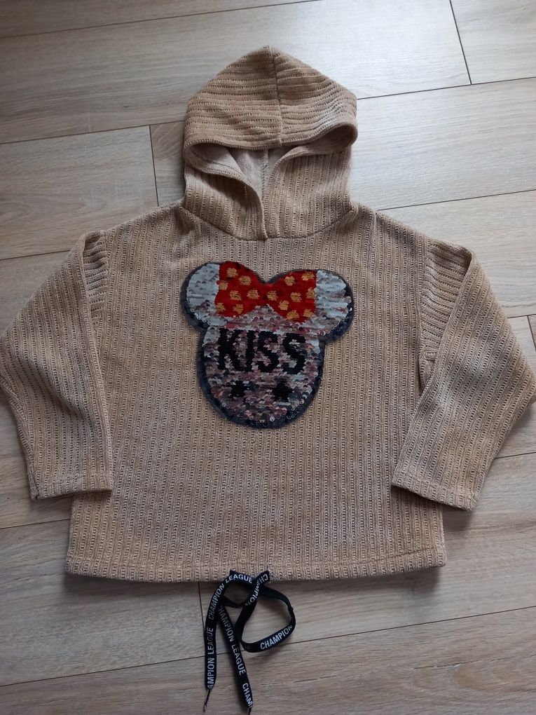 Bluza dla dziewczynki z cekinami Minnie 134