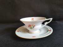 Stara mała przedwojenna  filiżanka porcelana Giesche Art Deco 1929-39