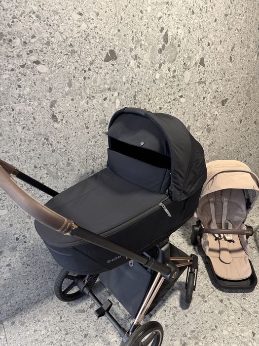 Cybex priam 4.0 rose gold 3w1 sepia black cozy beige