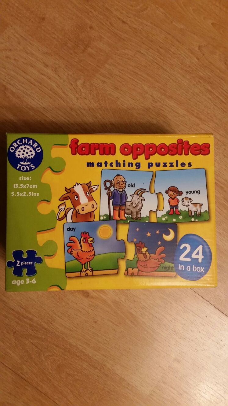 Puzzle 24 szt dla dzieci 3-6 lar farma