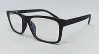 Gucci стильные имиджевые очки унисекс оправа черная матовая на флексах