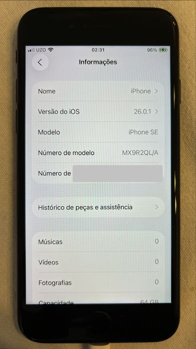 iPhone SE 2 64Gb com caixa e acessórios originais