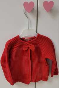 Sweterek czerwony r. 80