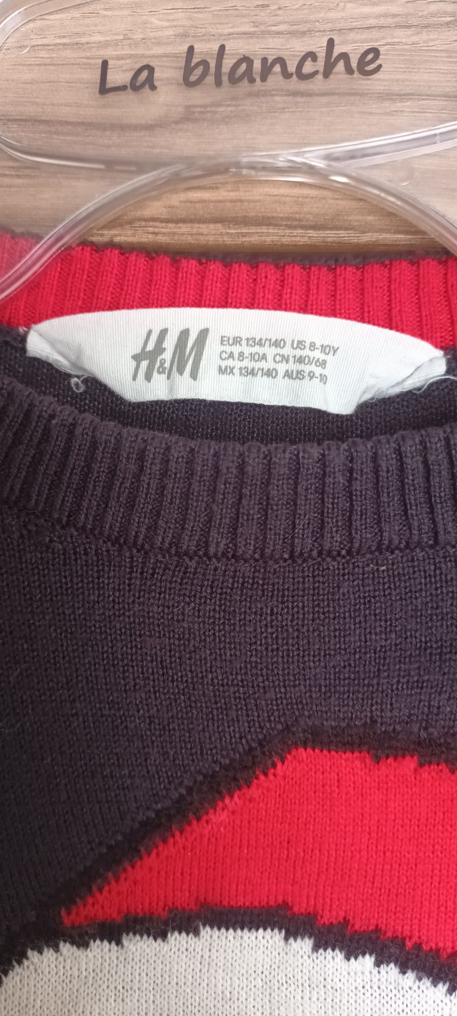 Sweterek świąteczny H&M rozm.134/140