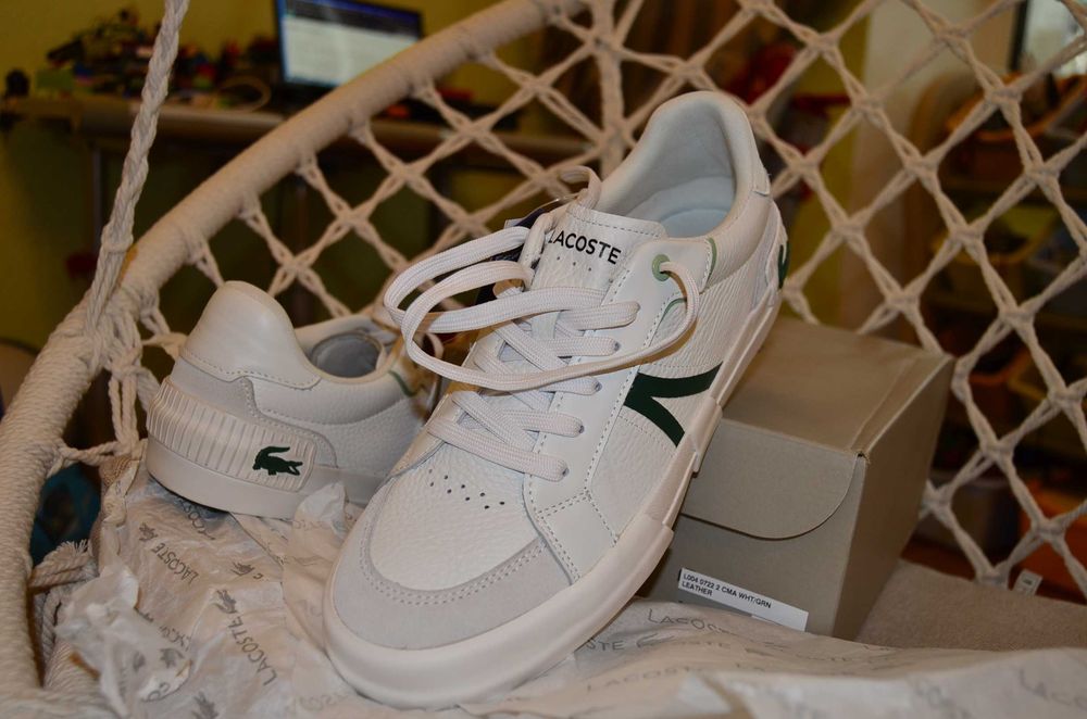 Кроссовки Lacoste, кеды дышащие Лакоста 42 размер, стелька 27.4 см