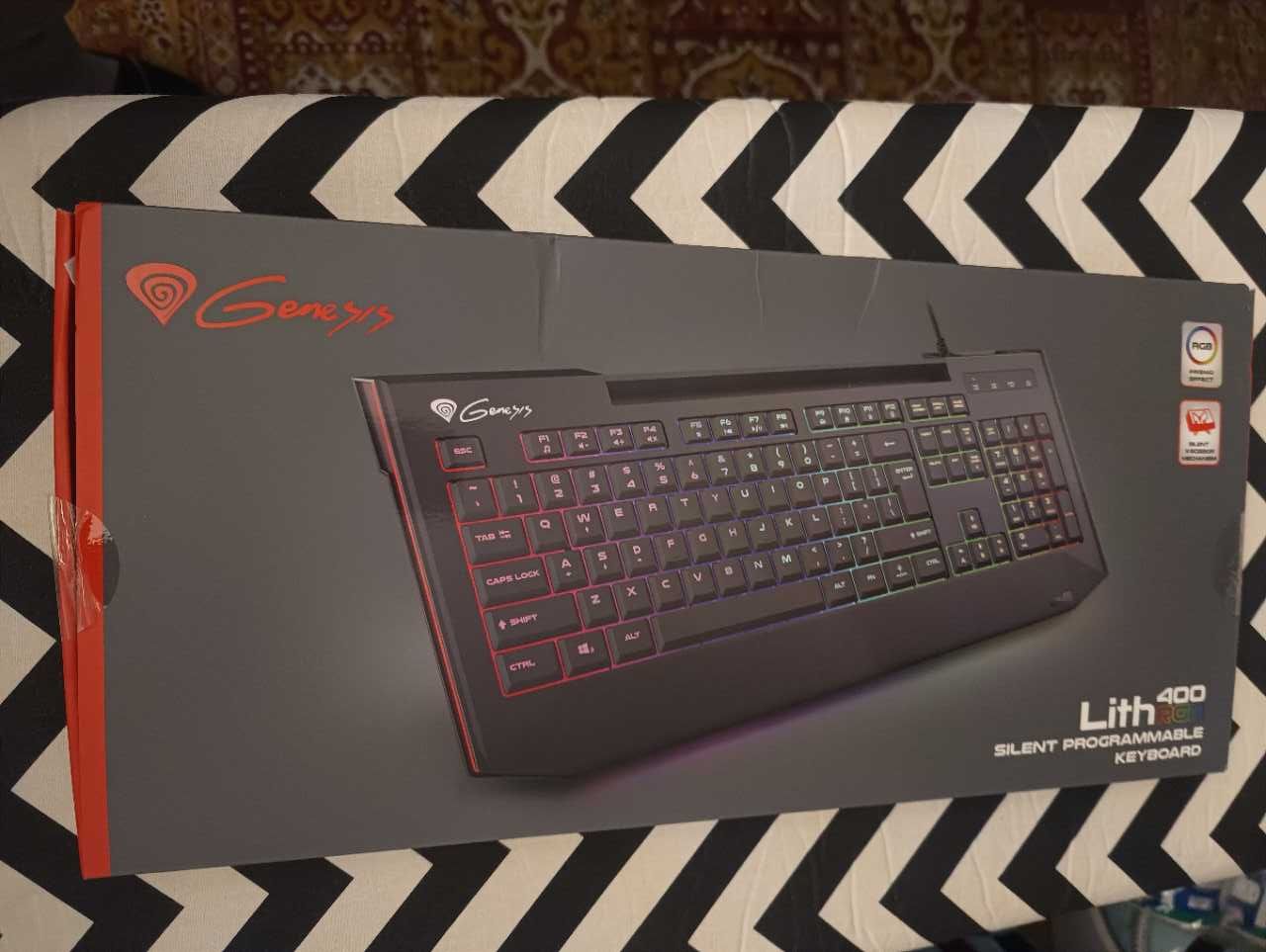 Klawiatura Niskoprofilowa GENESIS LITH 400 RGB HUB NOWA