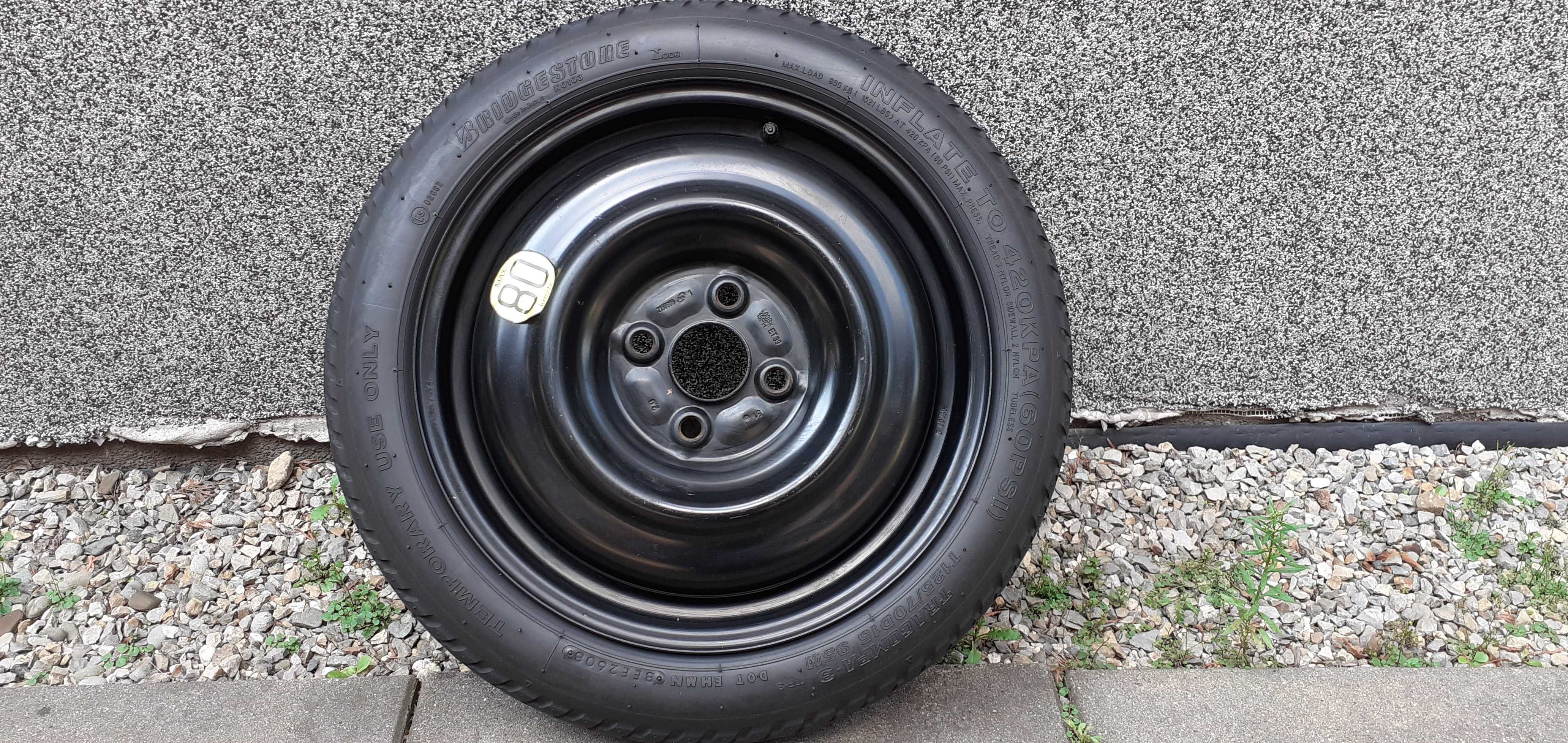 Koło dojazdowe Toyota Yaris R15 4x100