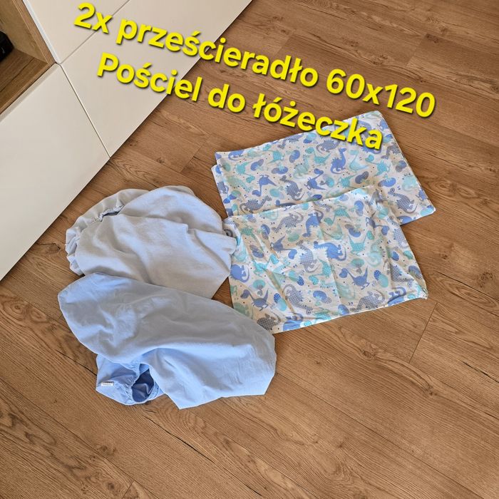 Pościel do łóżeczka prześcieradło z gumką bawełna cotton