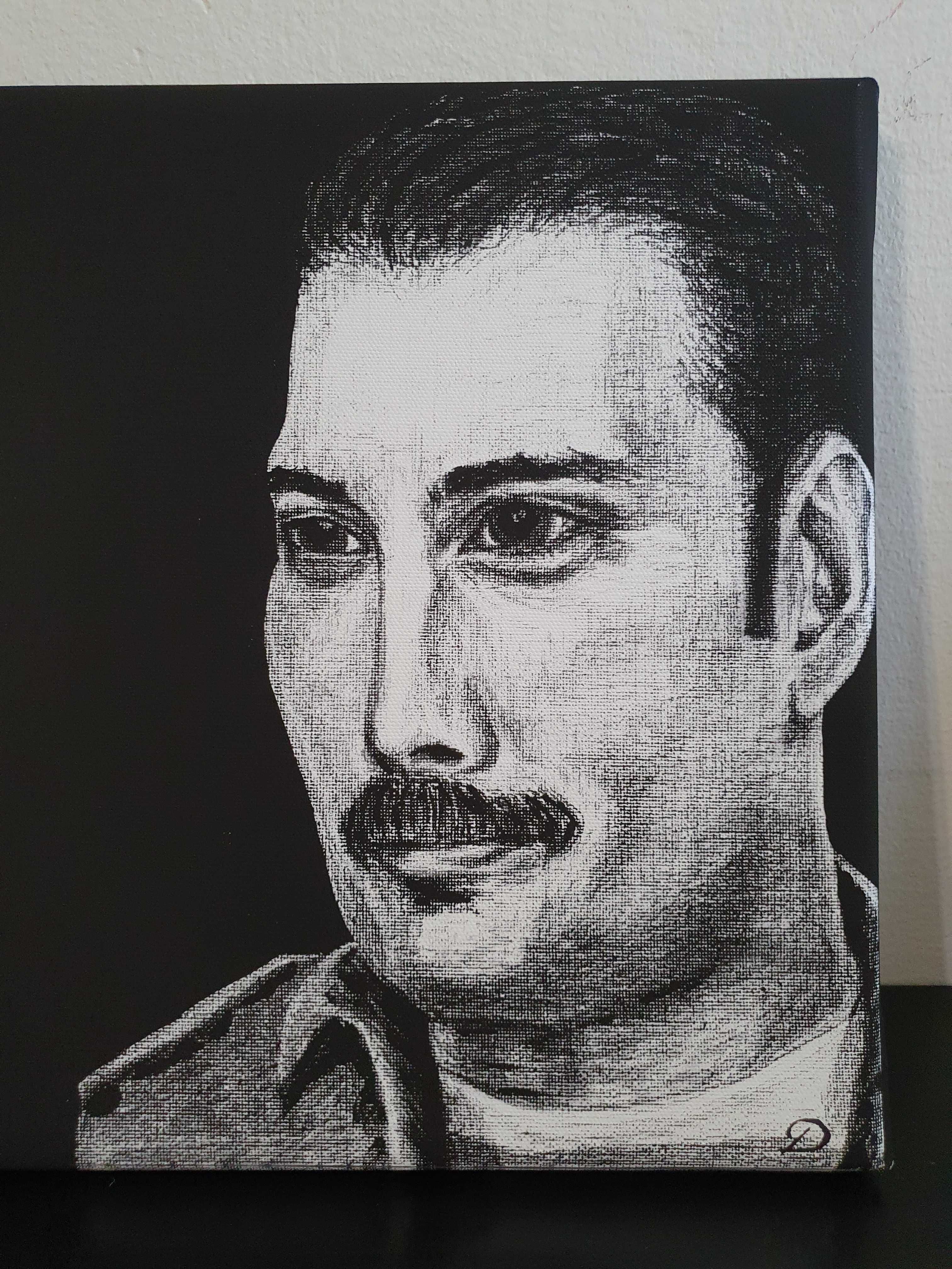 "Mój Freddie" - print autorskiego obrazu na płótnie canvas 30x40x2 cm