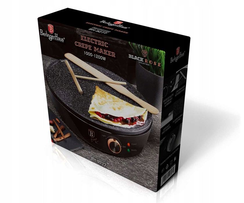 Patelnia elektryczna do naleśników firmy Berlinger Haus z linii Black