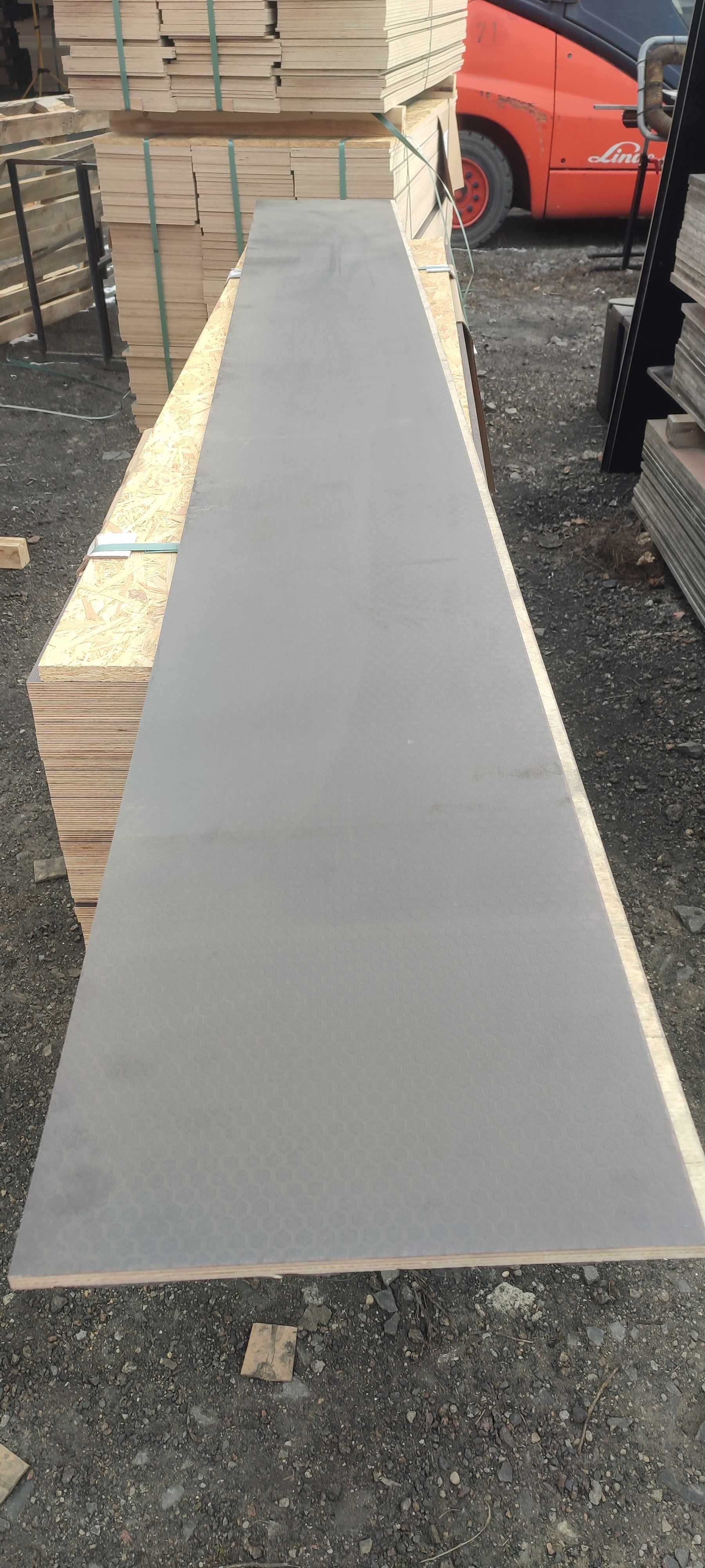 Sklejka 12mm 39x310cm, dwustronny antypoślizg heksagon/siatka, podesty