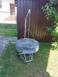 Grill z rusztem na łańcuchu - średnica paleniska 75cm SOLIDNY