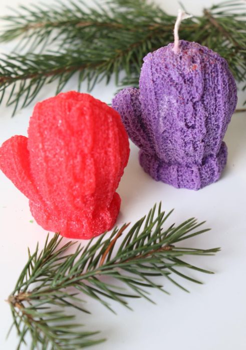 Świąteczne świece handmade