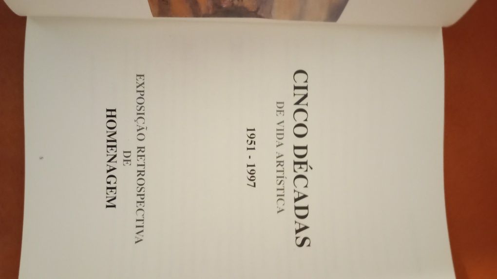 Livro sobre a obra de Francisco relógio com dedicatória de Mário cesár