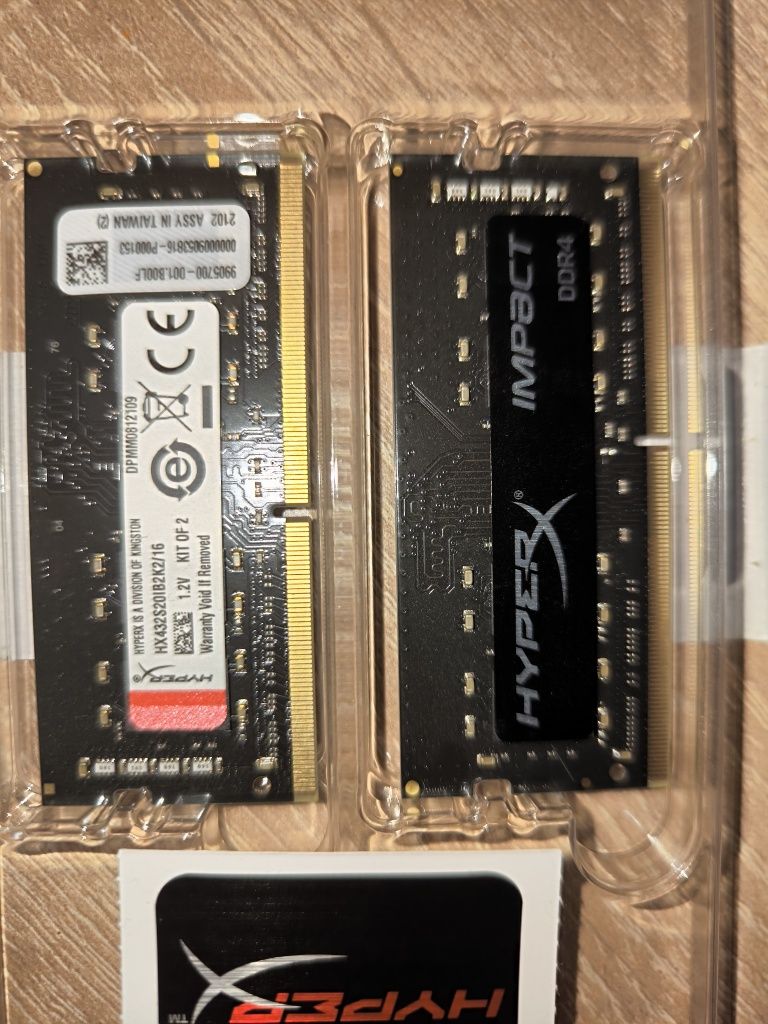 RAM DDR4 16GB (2x8) HYPERX Impact
