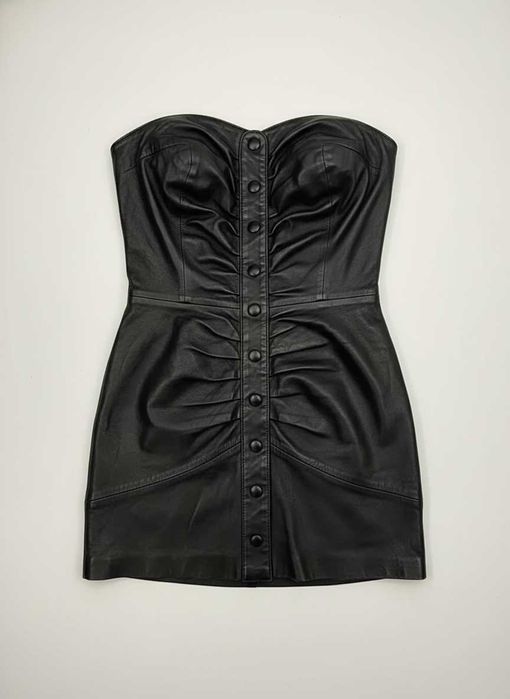 Кожаное платье с Италии