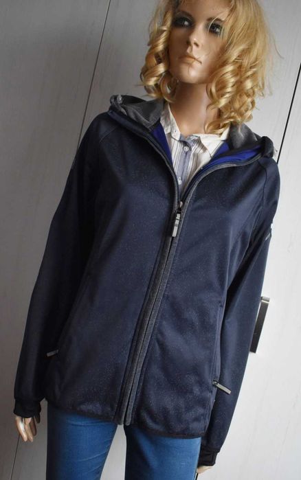 Kurtka 38 M softshell przeciwdeszczowa membrana 3000 z kapturem bluza