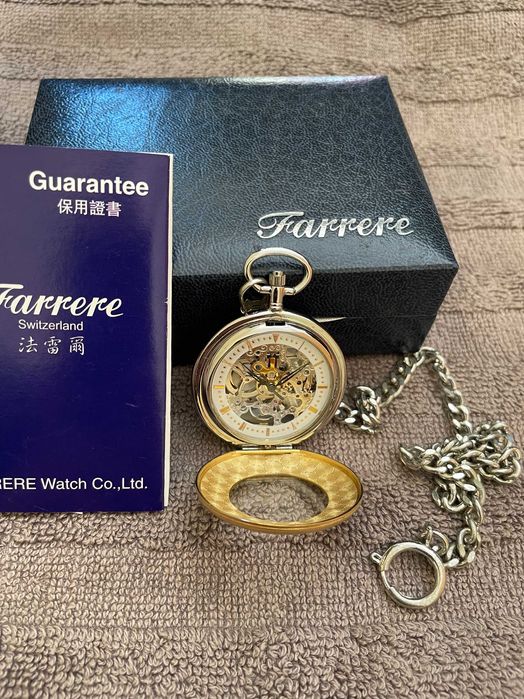 Relógio de Bolso Mecânico Farrere – Esqueleto