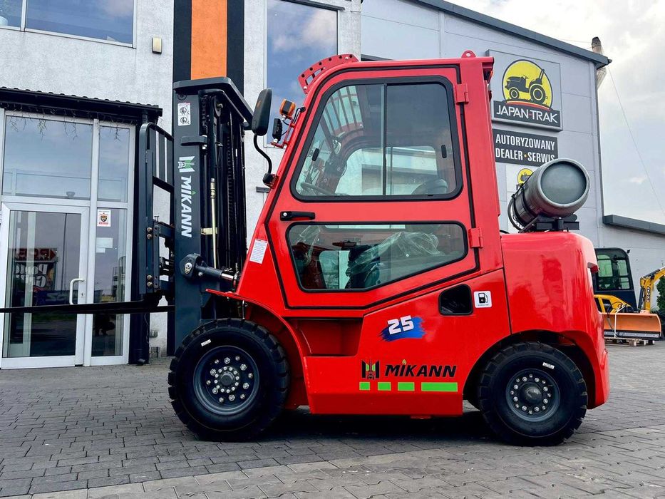 Wózek Widłowy 2,5T MIKANN, Maszt 4.5m,Triplex, Benzyna-Gaz, Japan Trak