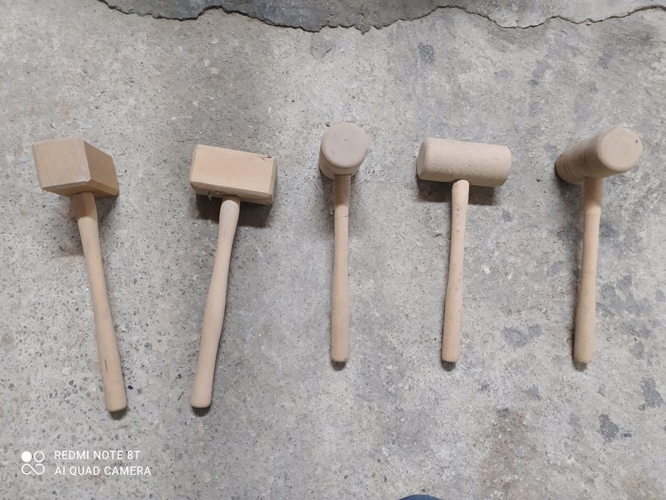 Maços, martelos em madeira