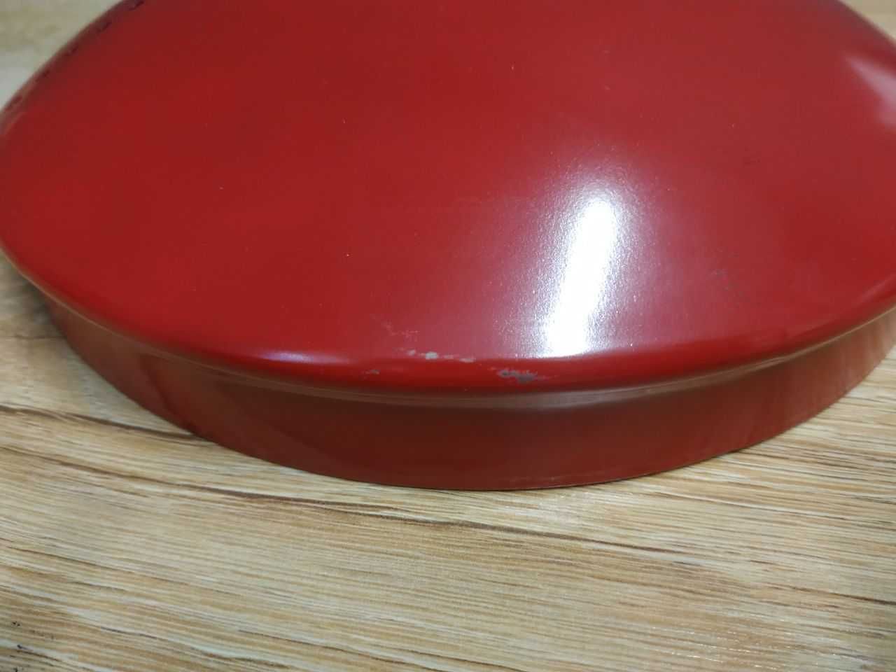 Garnek 4L z Cedzakiem KitchenCraft Czerwony, Pokrywka z Sitem #6221