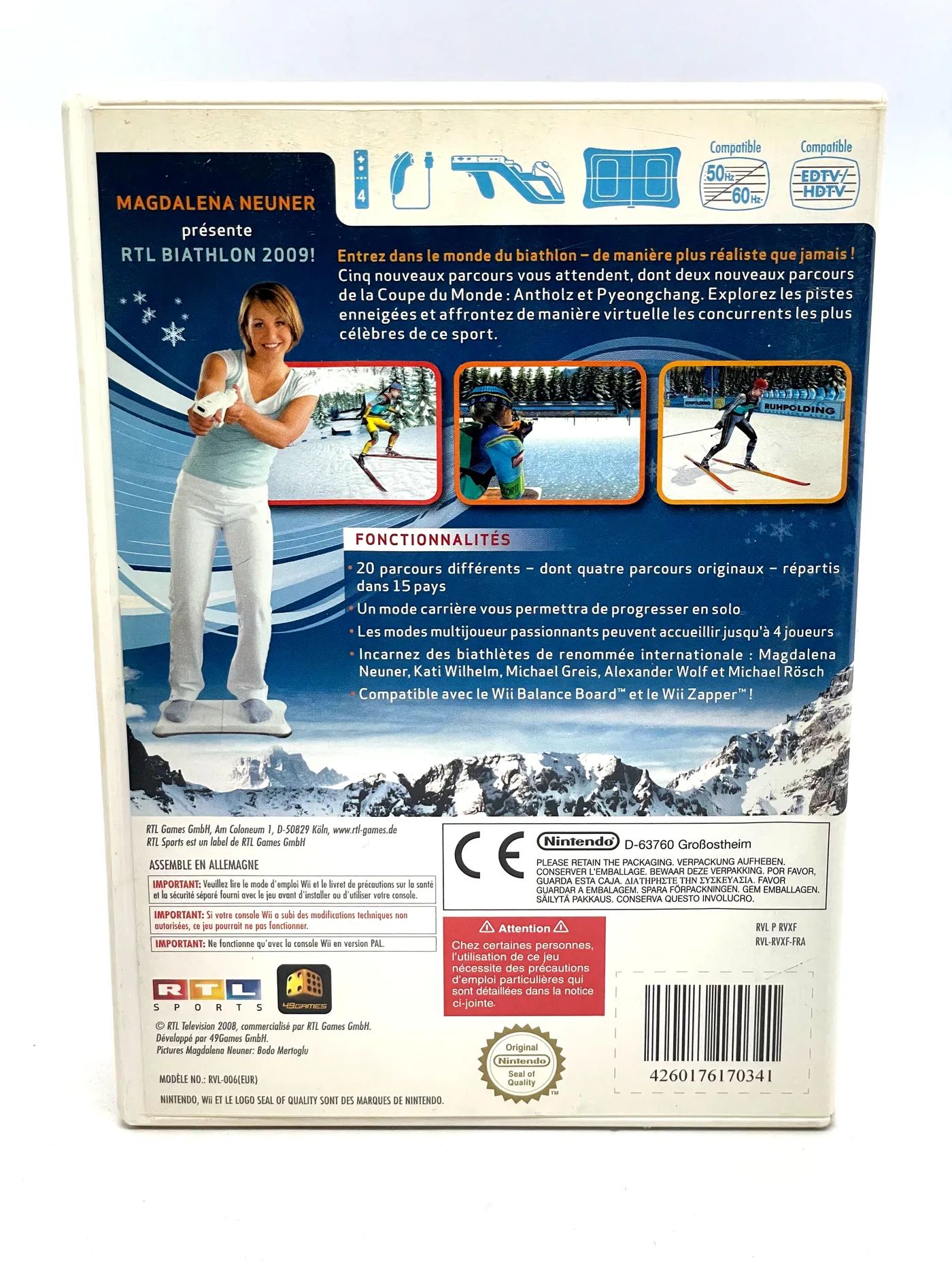 RTL Biathlon 2009 Nintendo Wii Po Angielsku