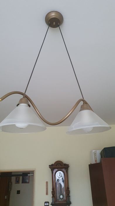 Lampa wisząca szklana