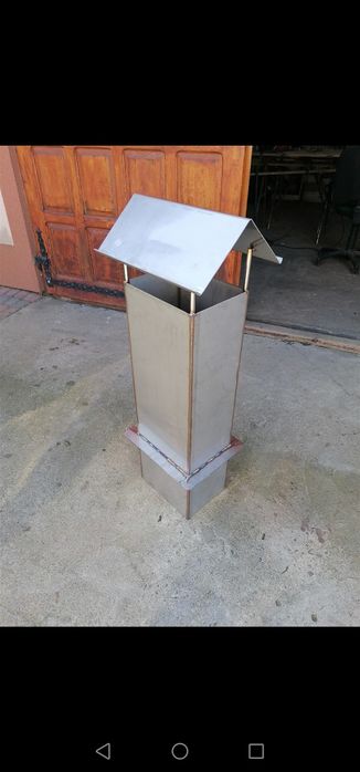 Nasada kominowa nierdzewna. Przedłużenie komina różne wymiary komin