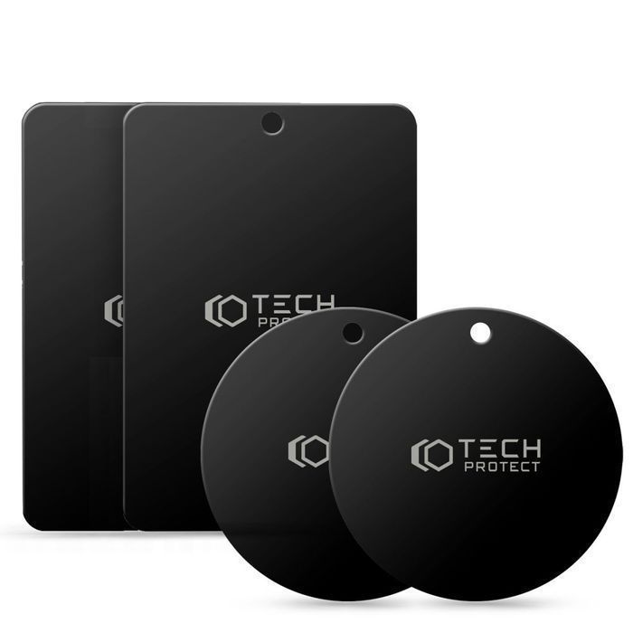 Tech-Protect Metalplate Magnetic Car Mount 4-Pack Black