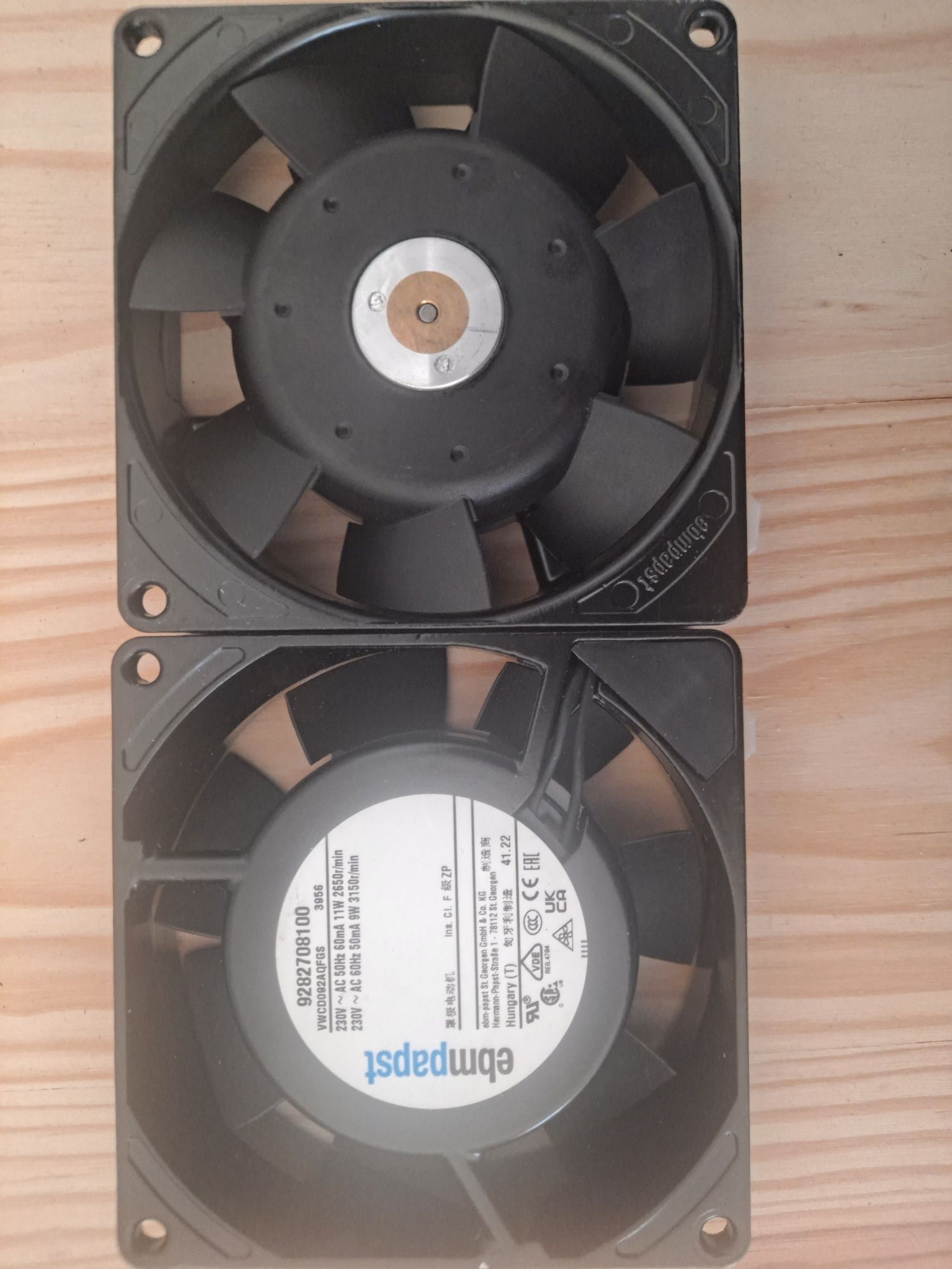 Dois (2) Ventiladores Axial EBMPAPST 3956