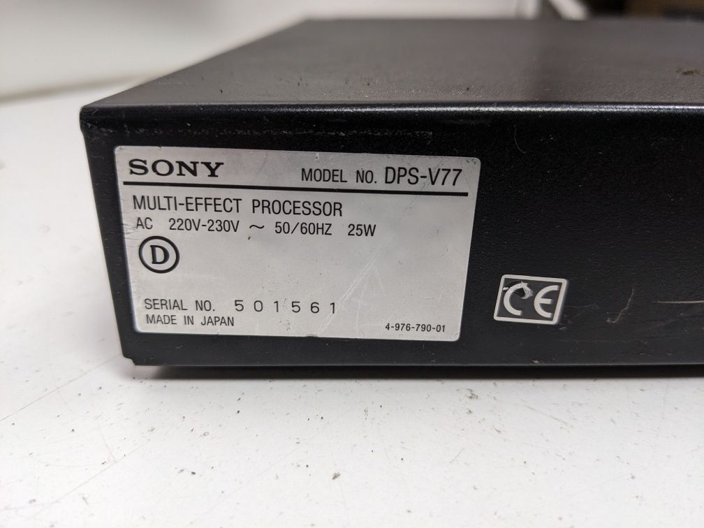 Sony DPS-V77 Multi-Effect Processor Процессор Эффектов На запчасти