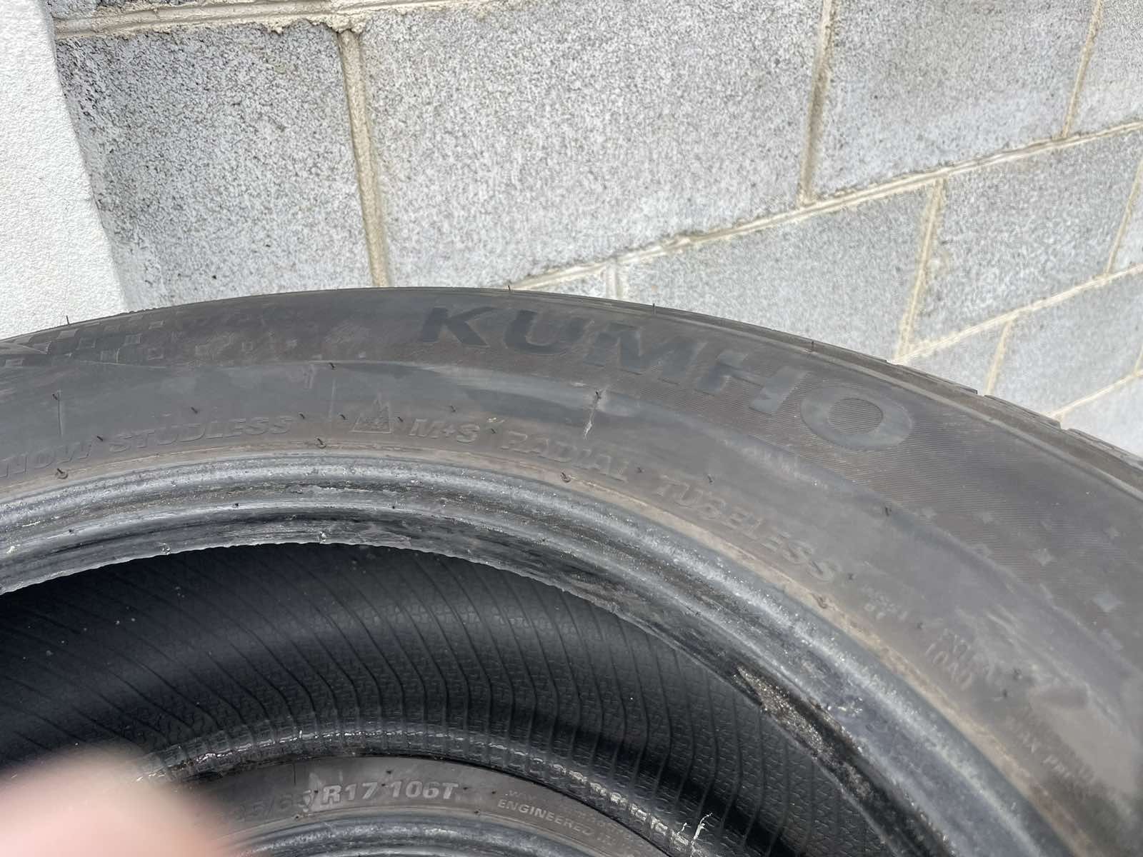 Комплект зимня резина Kumho r17 225/65, стан нової