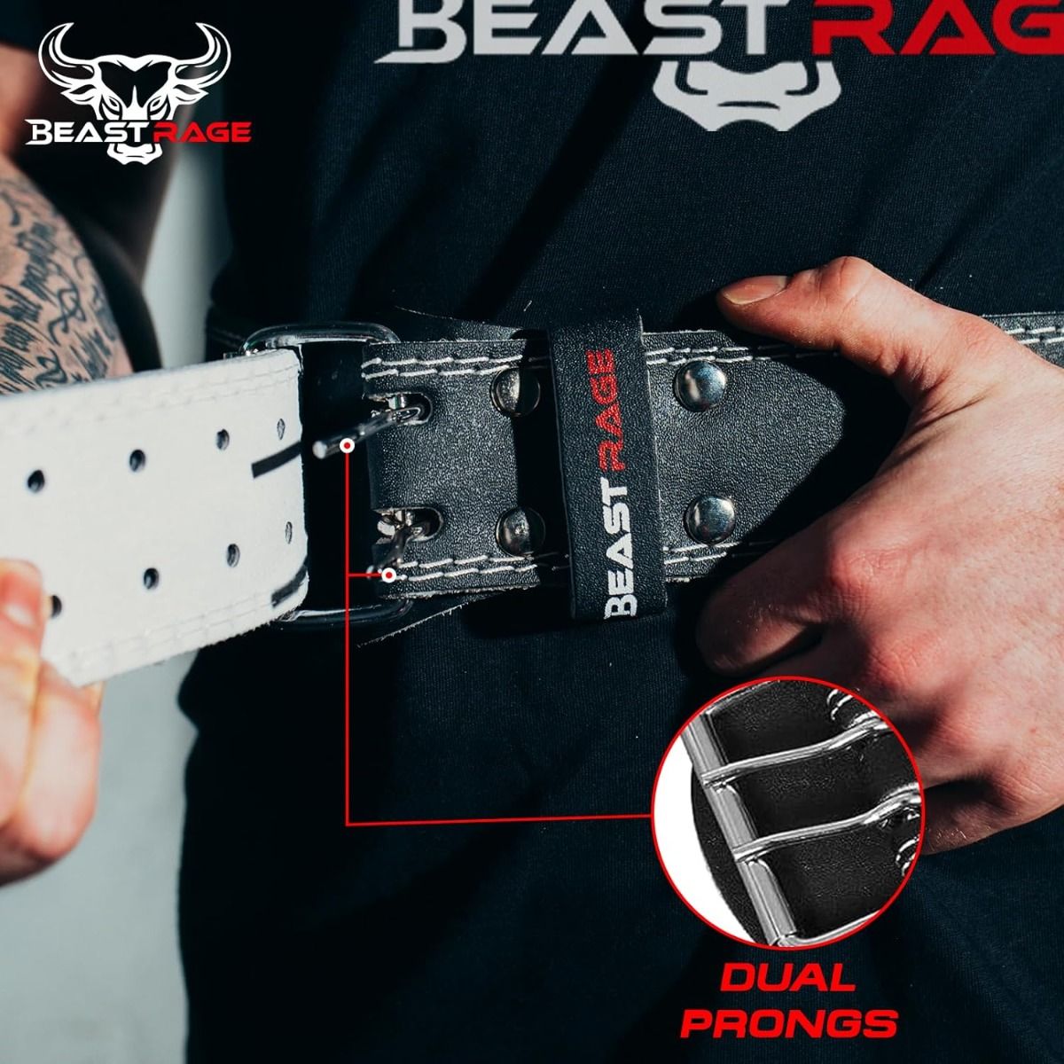 Beast Rage Pas Kulturystyczny Siłownia Trening Regulowany 2Xl