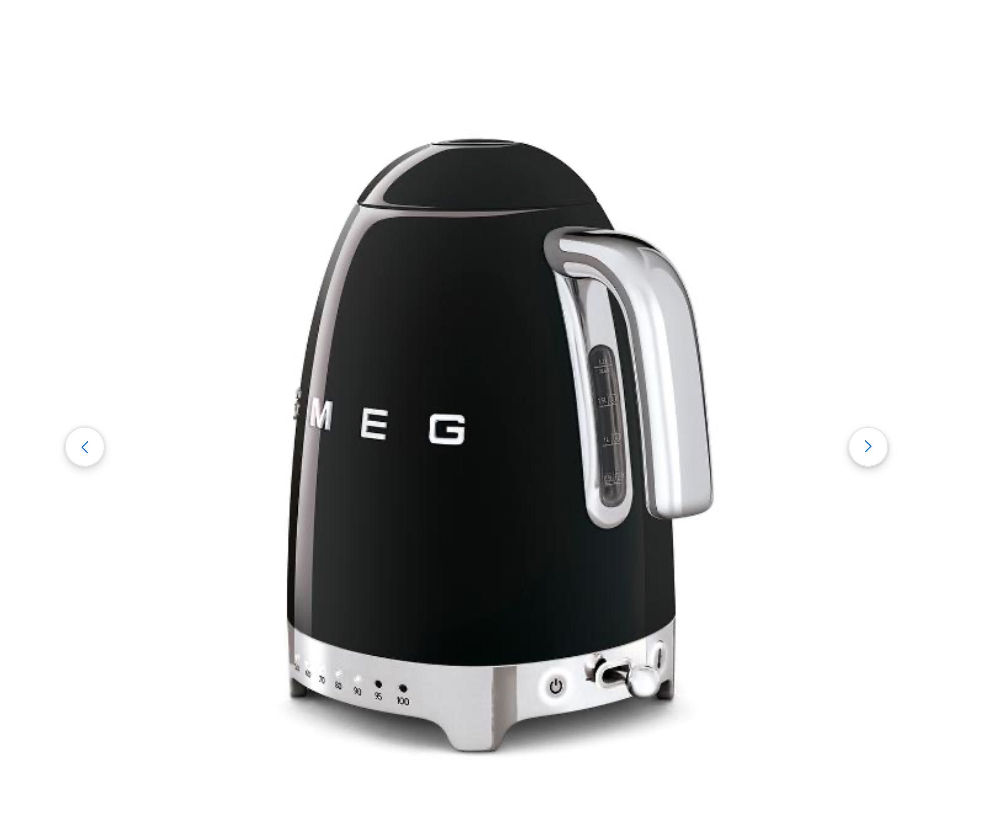 Електрочайник Smeg KLF04BLEU чайник електричний смег чорний колір