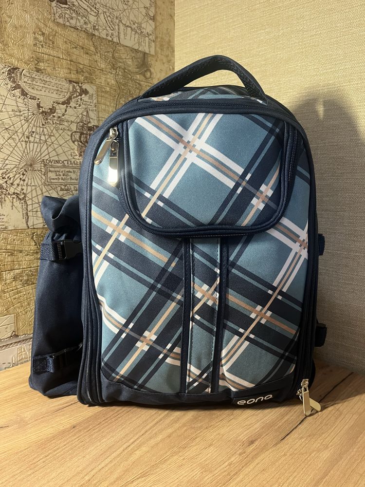 Рюкзак для пікніка з набором посуду та ковдрою Eono Cool Bag