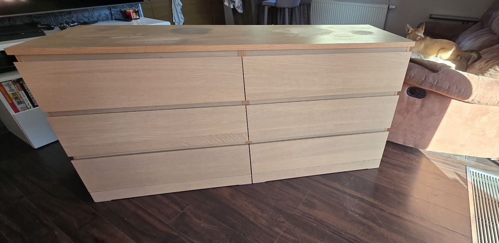 Komoda ikea malm 6 szuflad