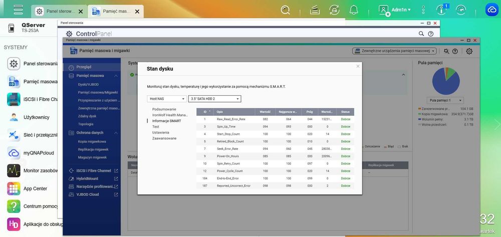 QNAP TS-253A NAS 2x4TB SATA + 8 GB RAM – Rozbudowany zestaw