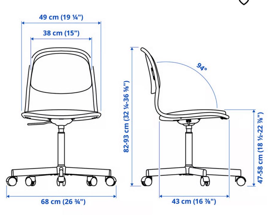 Secretária PÄHL + Cadeira ÖRFJÄLL