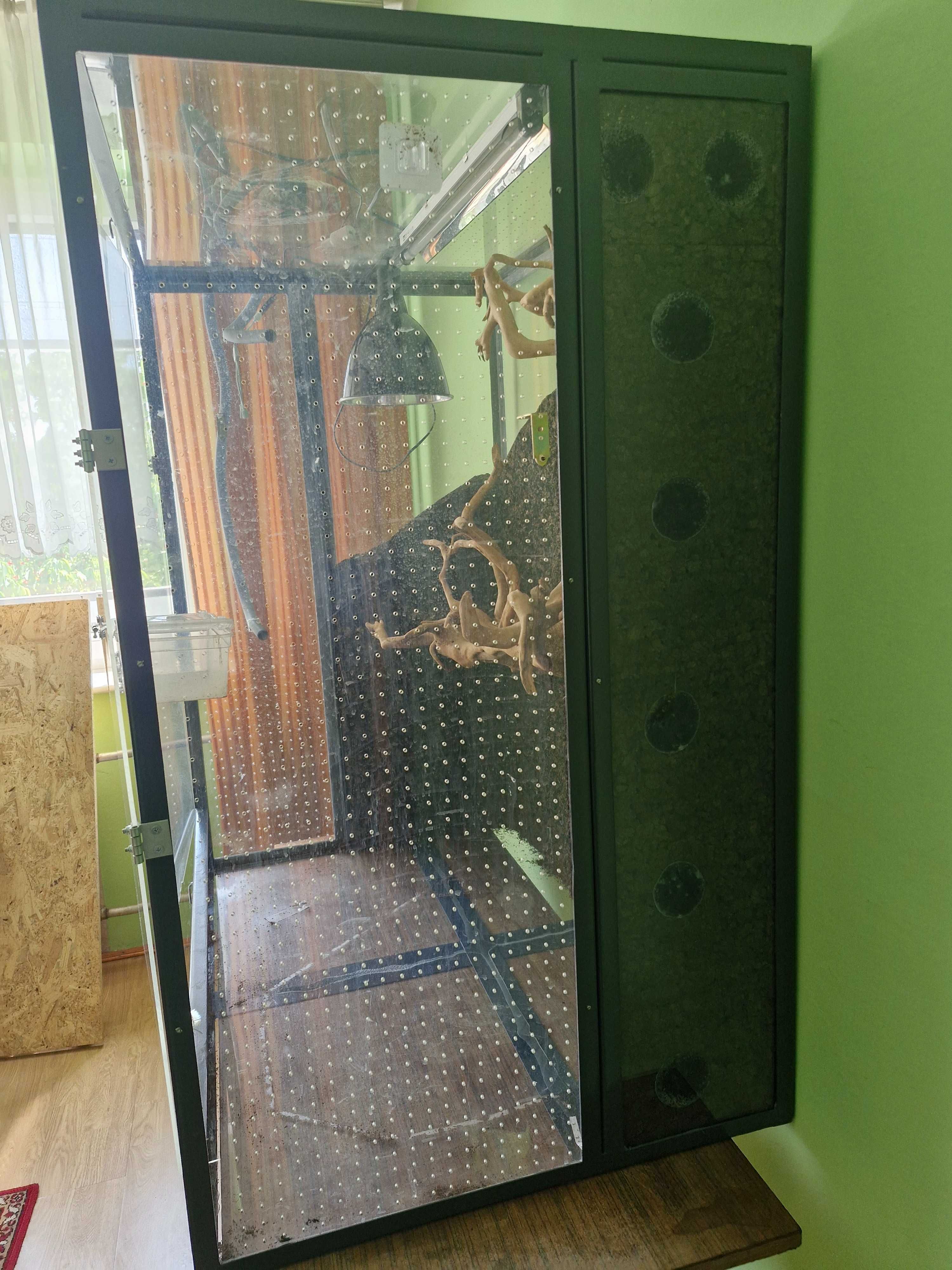 Terrarium  tropikalne D:70 SZ:100 W:120  + gratisy