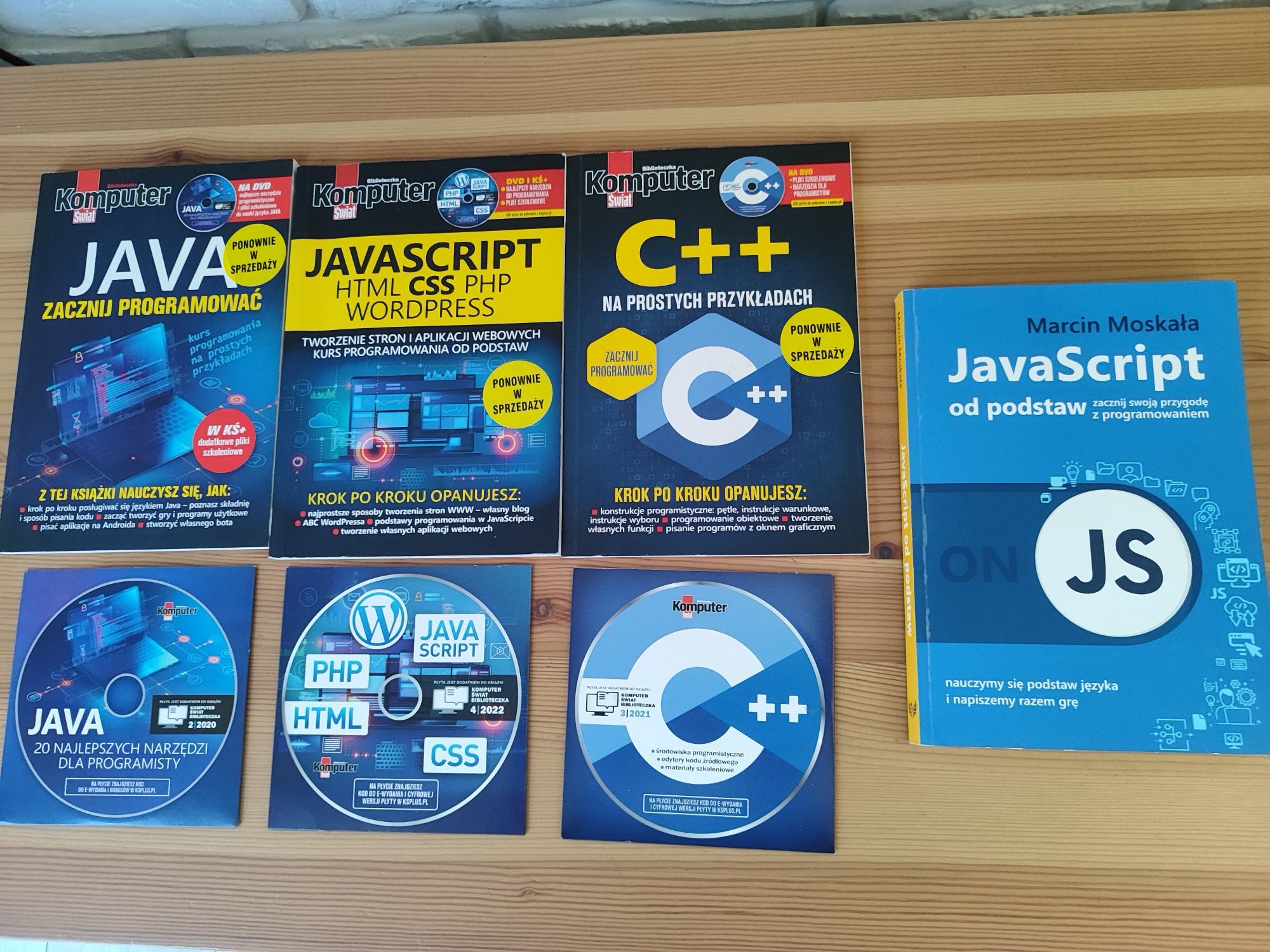 Javascript od podstaw, C++, Java, programowanie