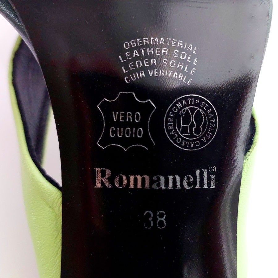 Босоніжки, Сабо Romanelli кольорові натуральна шкіра 38 розмір