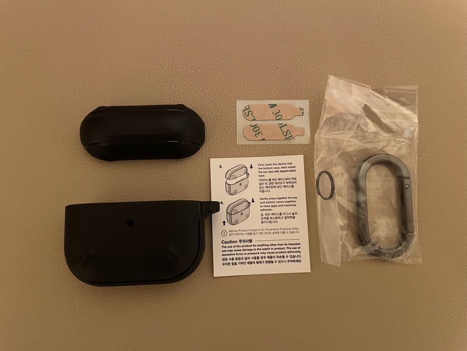 Чехол Case для навушників AirPods 3 Ringke onyx black