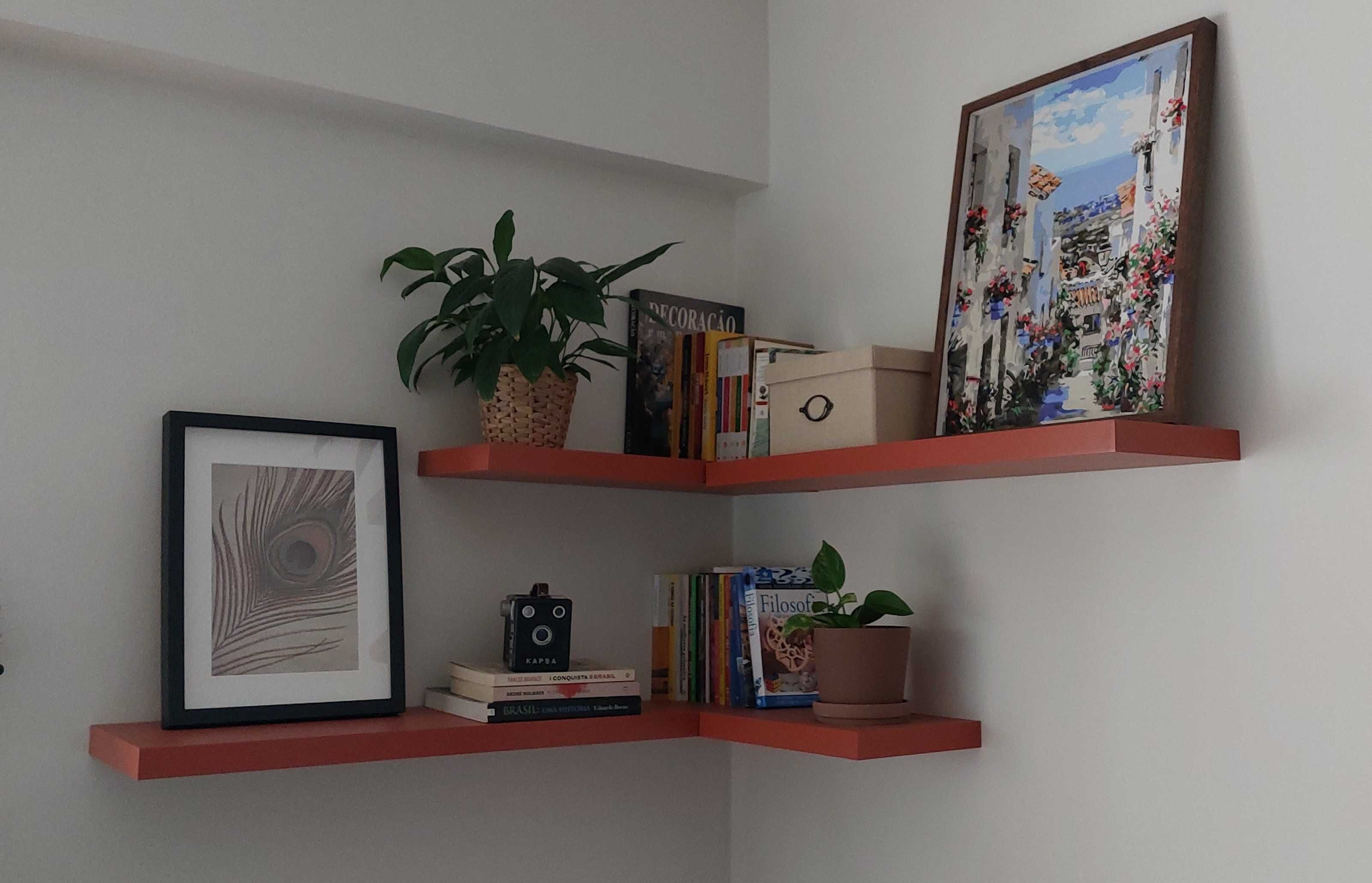 Prateleira de fixação invisível SPACEO TERRACOTTA 60X23.5 38MM