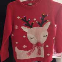 Sweter świąteczny z reniferem 122