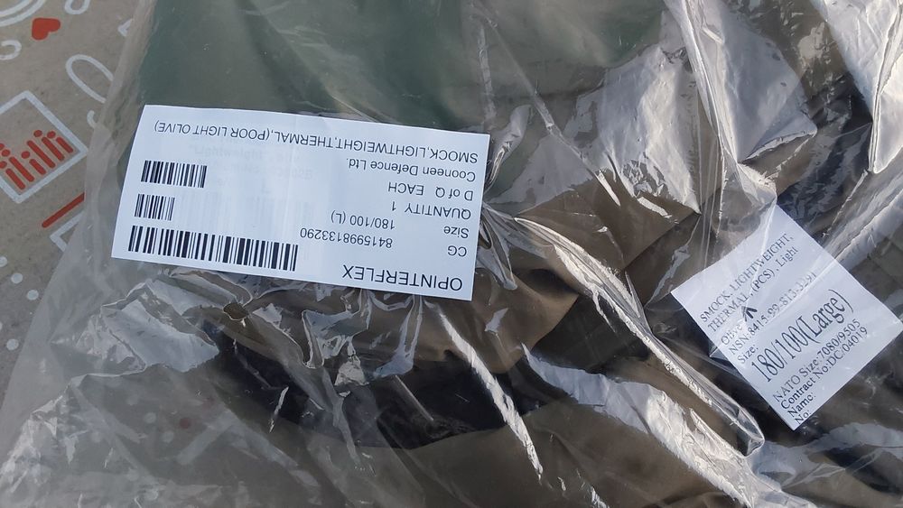 Анорак Lightweight Thermal Smock, розмір М. Л .ХЛ. ХХл нові оригінал