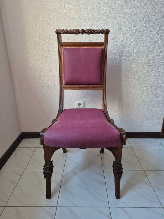 Cadeiras de madeira estilo romântico 6