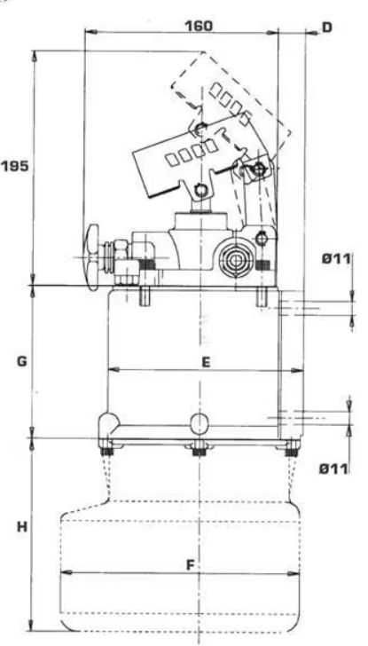 SP85250SET1 Hydrauliczna stopa podporowa z pompą ręczną 5.7 t