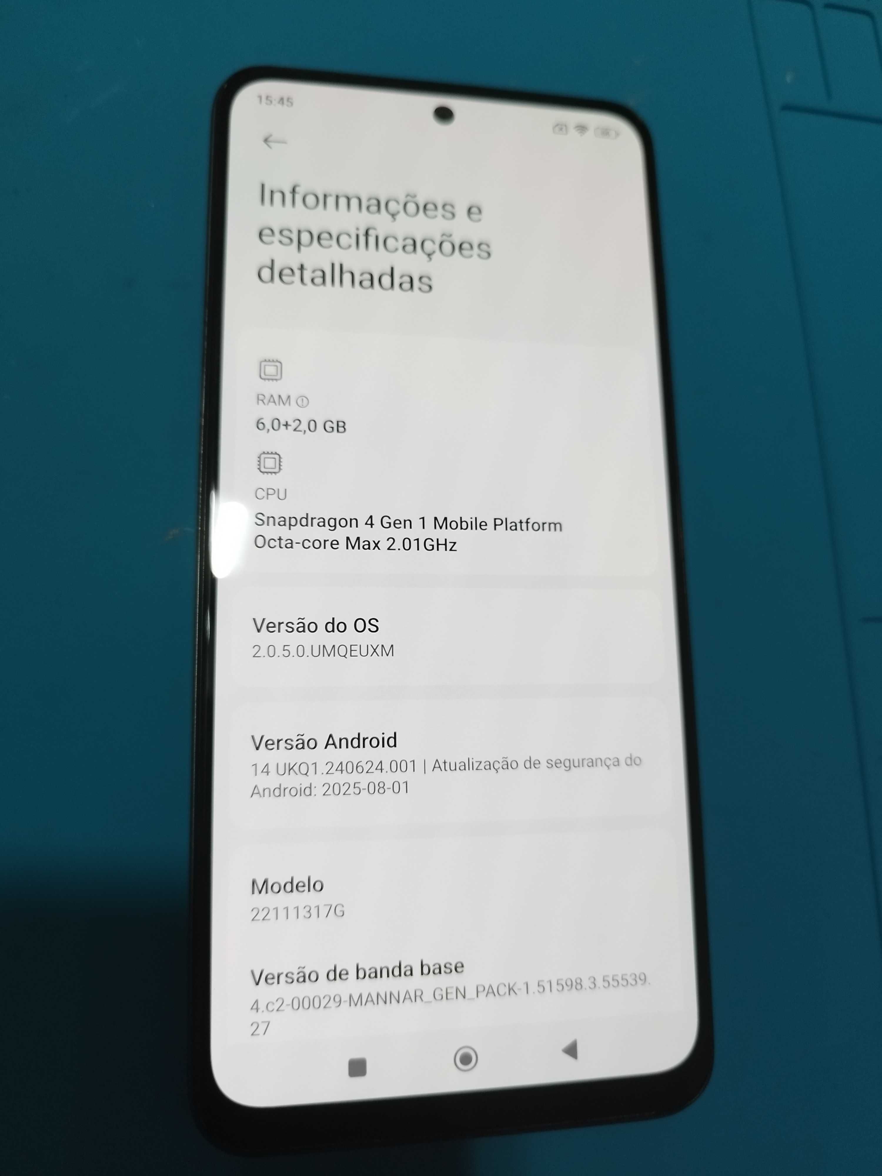 Xiaomi Redmi Note 12 5G 6Gb / 128Gb Cinzento
